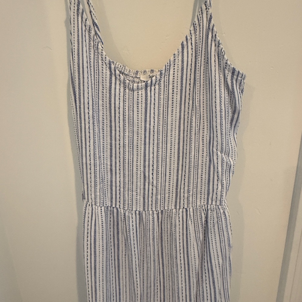 Splendid Blue and White Striped Dress - Picture 2 of 3